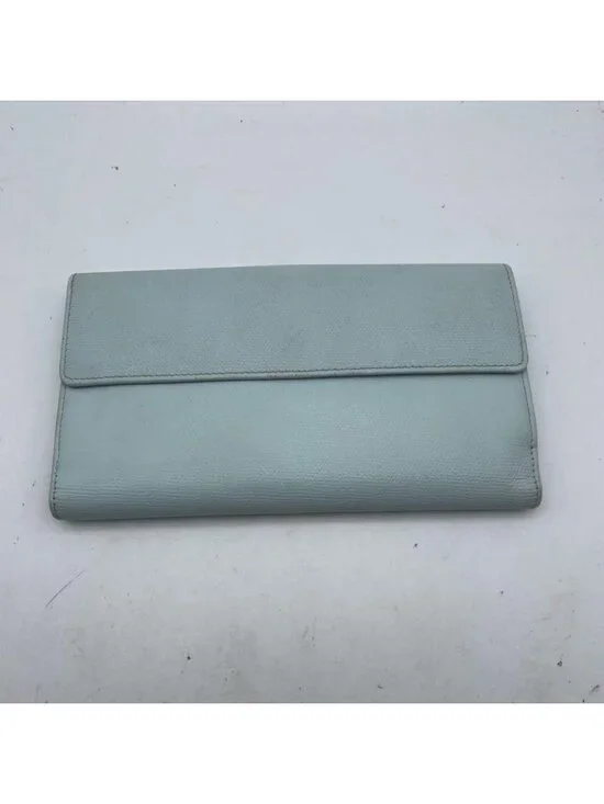 Chanel Coco Button Bifold Wallet Lime Green Card Billfold - Picture 3 of 16